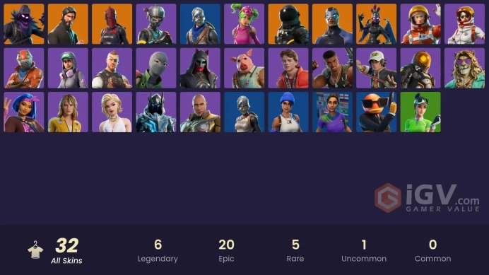 [PC/XBOX] 32 skins | The Reaper | Blue Squire | Royale Knight | Elite Agent | Blue Team Leader | Carbide | Ravage | Raven | 250 VB