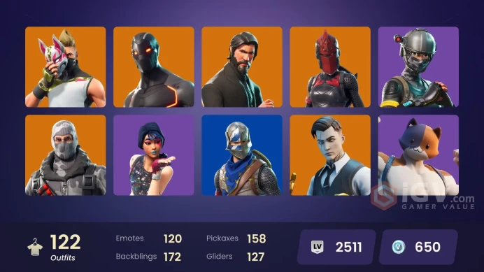 FA / 119 SKINS / SPARKLE SPECIALIST / THE REAPER / BLUE SQUIRE / ROYALE KNIGHT / ELITE AGENT / BLUE TEAM LEADER / GOLD MIDAS /