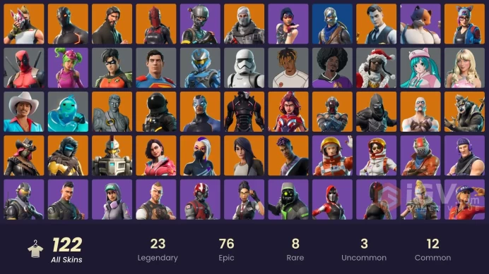 FA / 119 SKINS / SPARKLE SPECIALIST / THE REAPER / BLUE SQUIRE / ROYALE KNIGHT / ELITE AGENT / BLUE TEAM LEADER / GOLD MIDAS /