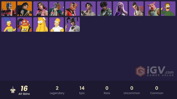 Fortnite Account [PC] 16 skins | Era | Optimus Prime | Lorenzo | Galaxy Crossfade | Trace | Blinky Fishstick | | Rian | Relik | 50 VB