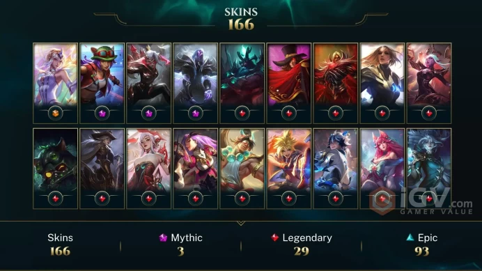 [EUW] S16! - SPLIT 2! Diamond 4 71 LP - 166 Skins - Full Champ - 433 Level - Ranked Ready - Full Access