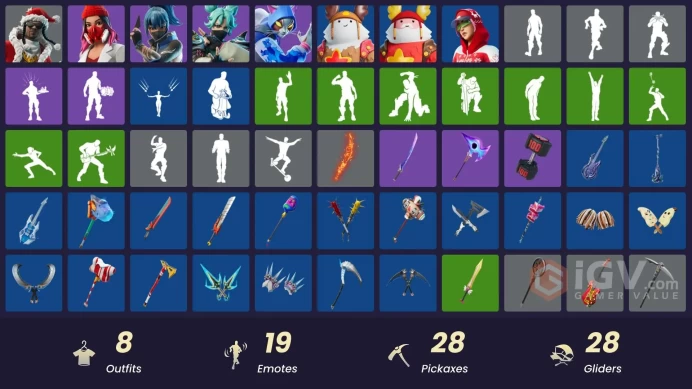 13268[PC/PSN/XBOX]Santa Dogg|Jade|Nyanja|Shadow Blade Hope|Yulejacket|Sled Ready Guff|Guff Gringle|Arctic Adeline|Wraith Wings