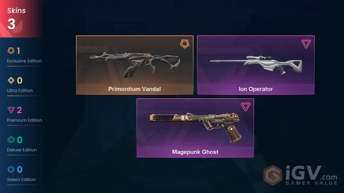 NA | VP 235 | LVL 6 | Primordium Vandal | Ion Operator | Magepunk Ghost | V0654
