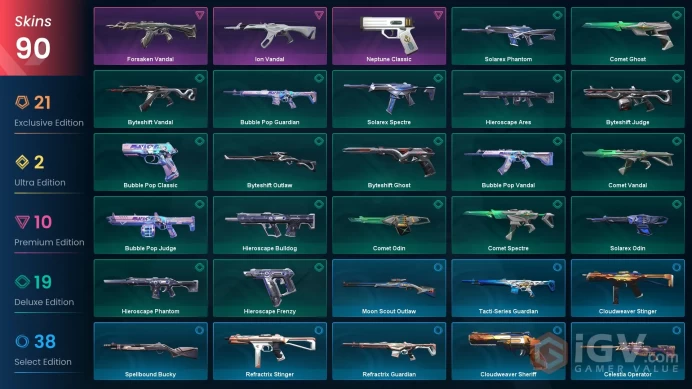 NA/USA 77480 VP Spent Champions 2024 Bundle VCT 2025 Karambit Prime//2.0 Karambit VCT25 x EDG Classic Mystbloom Phantom Recon Phantom Sovereign
