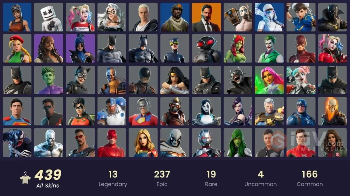 [ALL PLATFORMS]-440 Skin (223 PAID SKIN)-501 Pickaxe-480 Emotes-650K V-BUCKS SPEND-FULL ACCESS-BEST SELLER-