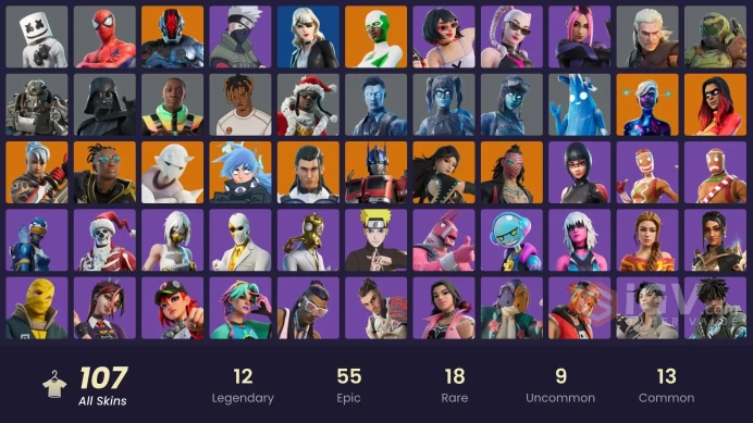 [ALL PLATFORMS]-108 Skiin-Major Glory-Backlash-Naruto Uzumaki-Kakashi Hatake-Marshmello-FULL ACCESS-BEST SELLER-