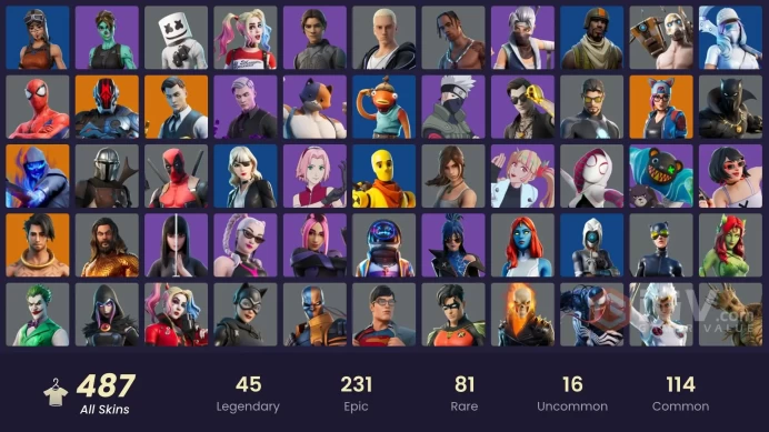 [PC/XBOX/NIN] 487 skins | Travis Scott | Renegade Raider | Aerial Assault Trooper | Astro Jack | Gold Midas | Gold Meowscles | Gold TNTina | 