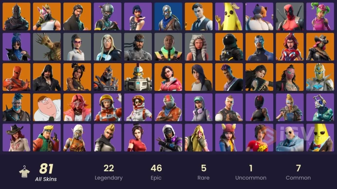 [PC/XBOX] 81 skins | Black Knight | Sparkle Specialist | The Reaper | Blue Squire | Royale Knight | Elite Agent | Valor | Omegarok | 200 VB