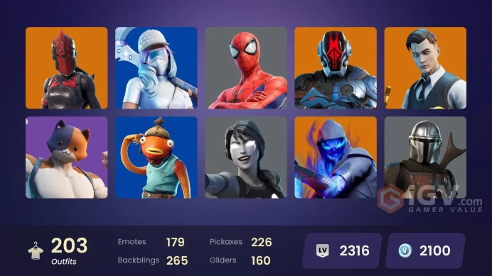 (PC PSN XBOX) 203 skins | LEVIATHAN AXE / LARA CROFT / JOLTARA / RED KNIGHT / Astro Jack | Gold Midas | Gold Brutus | Spike | Predator | Joltara
