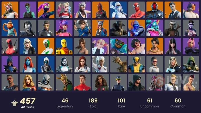 [PC/PSN/XBOX] 457 skins | Chun-Li| Lara Croft |Leviathan Axe |Laugh It Up | Take The Elf  | Verve | Hot Marat| 1650 VB