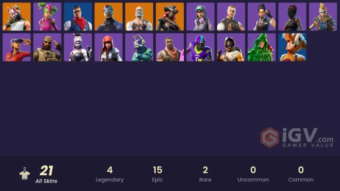 | PC/PSN/XBOX | 21 SKINS | Carbide | Calamity | Ragnarok | Drift | Sledgehammer | Lt. Evergreen | DJ Yonder | Redline | 300 VBUCKS | FmDNr |