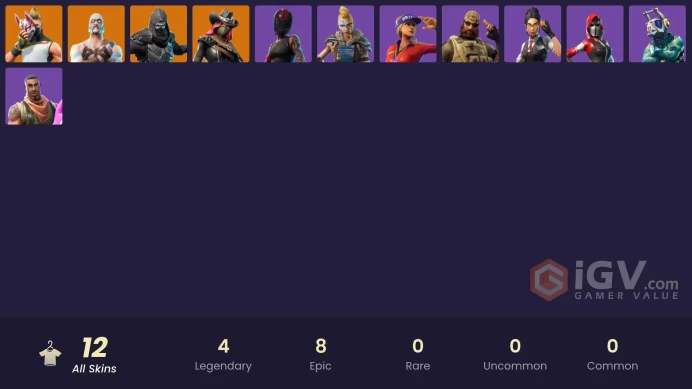 | PC/PSN/XBOX | 12 SKINS | Drift | Ragnarok | Enforcer | Calamity | Redline | Huntress | Sun Strider | Sledgehammer | 500 VBUCKS | FlFKa |