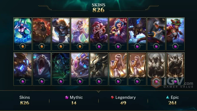 EUW EMAIL CHANGEABLE ALL CHAMPS 182KBE 826 SKINS 253 LITTLE LEGENDS CHIBI YUUMI 17KOE