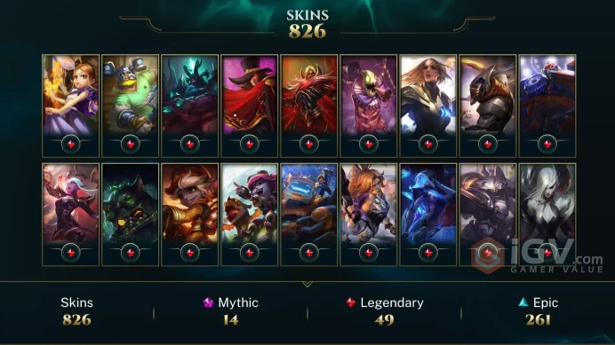 EUW EMAIL CHANGEABLE ALL CHAMPS 182KBE 826 SKINS 253 LITTLE LEGENDS CHIBI YUUMI 17KOE