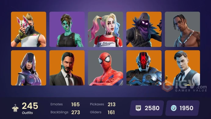 [PC/PSN/XBOX/Nintendo] 245 Skins FA | Travis Scott | Glow | Astro Jack | The Paradigm | Skull Trooper | Parental Controls |
