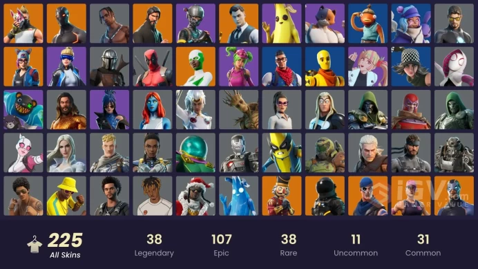 [PSN/XBOX/PC] FULL ACCESS / 221 SKINS / TRAVIS SCOTT / THE REAPER / NEO VERSA / GOLD MIDAS / OG STW