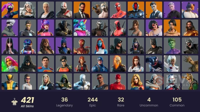 [PSN/XBOX/PC] FA / 410 SKINS / GOLD KRATOS / LEVIATHAN AXE / MASTER CHIEF / ASTRO JACK /