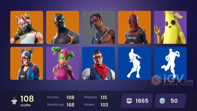 PC/PSN/Xbox/Nintendo 108 skins | OG STW | Travis Scott | Gridiron | Rogue Agent | Prodigy | Dante | Oblivion | Blackheart | Enforcer | Dynamo Da