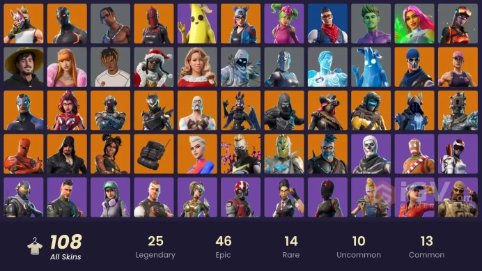 PC/PSN/Xbox/Nintendo 108 skins | OG STW | Travis Scott | Gridiron | Rogue Agent | Prodigy | Dante | Oblivion | Blackheart | Enforcer | Dynamo Da