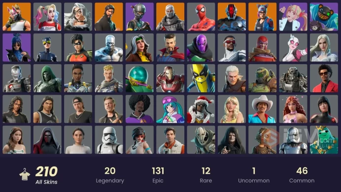 [PC/PSN] 206 skins | The Reaper | Elite Agent | Sub Commander | Rogue Agent | Game Knight | Y322