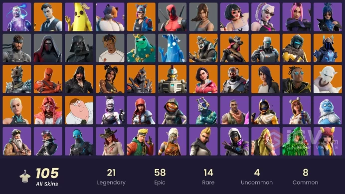[PC/PSN] 105 skins | Galaxy | Gold Midas | Gold Brutus | Gold Meowscles | Paradigm (Reality-659) | Luxe | Y336