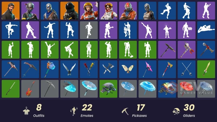 [PC/PSN/XBOX/Nintendo] 8 skins | The Reaper | Blue Squire | Royale Knight | Elite Agent | Mako | Take The L |