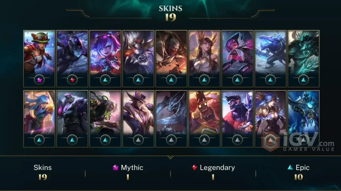 | LAN | 19 SKINS | PLATINUM 2 | 57 CHAMPIONS | 89 LEVEL | INSTANT DELIVERY | FULL ACCESS | Fp6Hj |