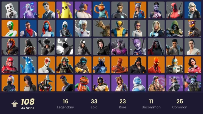 [PC/XBOX] 108 skins | Galaxy | WORLD CUP | Gold Brutus | Gold Midas | Gold Meowscles | Tart Tycoon | Y337