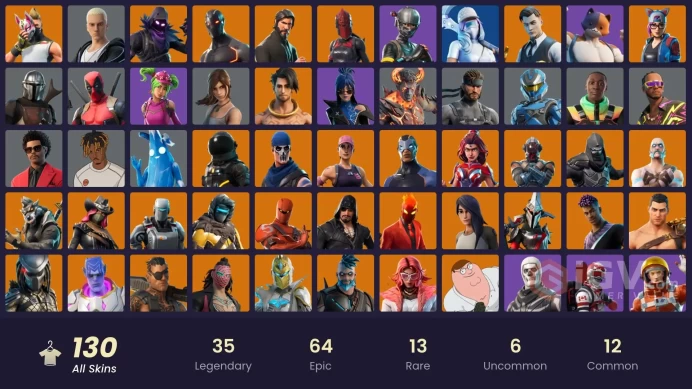 [PC/PSN/XBOX/Nintendo] 130 skins | The Reaper | OG STW | Parental Controls | Elite Agent | Take The L | Valor |