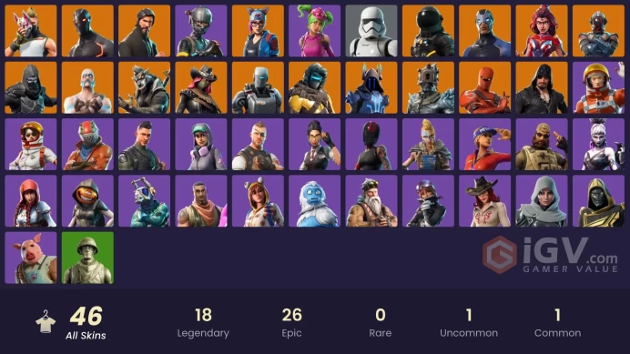 [PC/PSN/XBOX/Nintendo] 46 skins | The Reaper | Elite Agent | Take The L | Dark Voyager | The Prisoner | Valor |