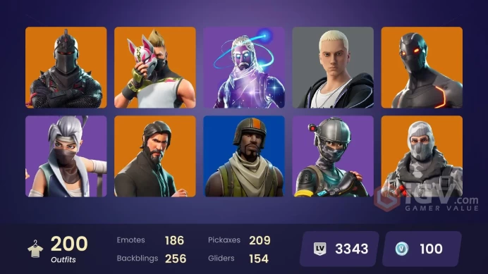 Full Access - [NINTENDO/PC] 199 skins | Black Knight , Sparkle Specialist , Galaxy , The Reaper , Blue Squire