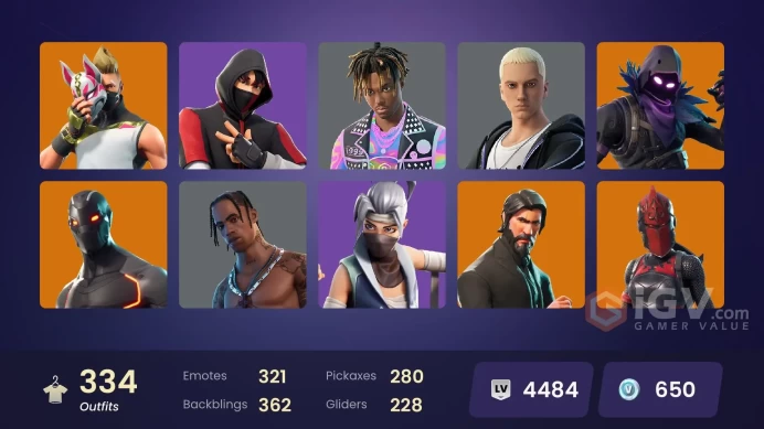 [PC/PSN/XBOX/NIN] 333 skins | OG STW | IKONIK | Travis Scott | The Reaper | Royale Knight | Elite Agent | Astro Jack | Merry mint axe