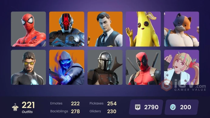 [Code A66] [PC] 221 skins | Gold Midas | Vendetta | Eternal Knight | Torin | Gear Specialist Maya | Singularity | The Scientist | Blackheart | T