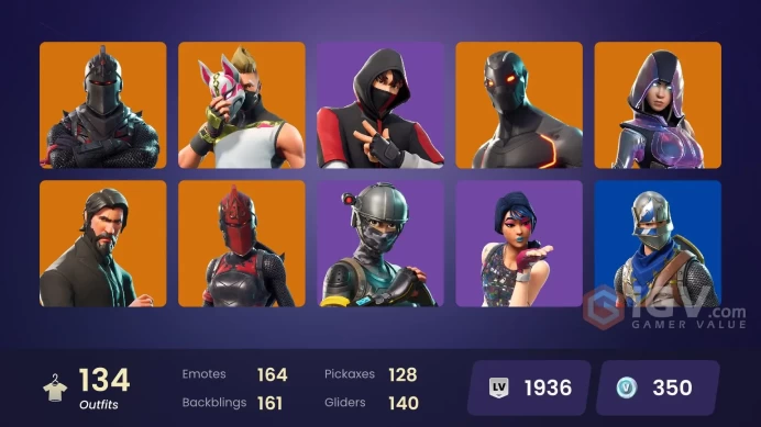 EMAIL CHAANGE 134 skins IKONIK | BLACK KNIGHT | THE REAPER | GLOW | FLOSS | TAKE THE L AND MORE
