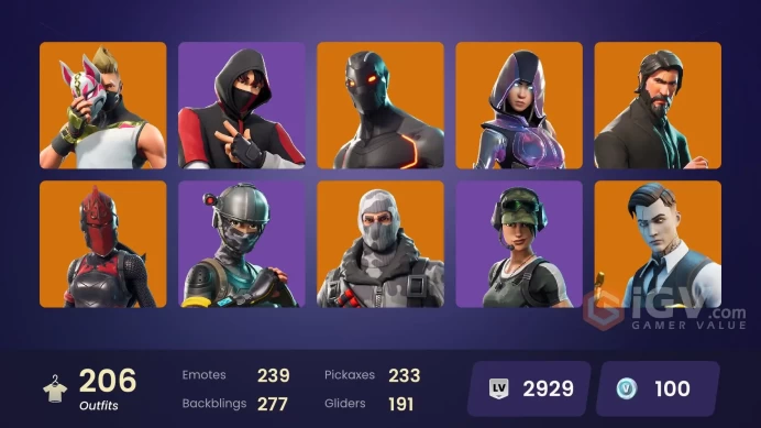 [PC] 205 skins | OG STW | IKONIK | The Reaper | Glow | Elite Agent | Gold Brutus | Gold Midas | Trailblazer | Sub Commander | Rogue Agent | Havo