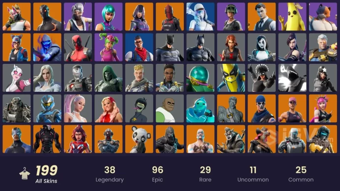 [PC/XBOX] 198 skins | OG STW | Wonder | IKONIK | Glow | Gold Midas | Omega (stage 5) | Grind | Sultura | Trilogy | Trailblazer | Prodigy | 50 VB