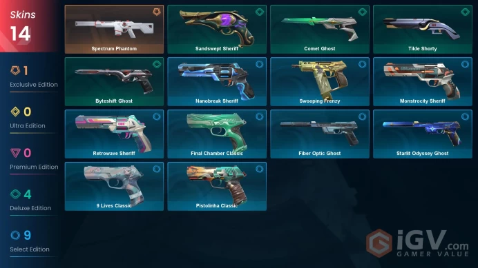 | AP | 14 SKINS | VALUE: 2675 VP | Spectrum Phantom | Comet Ghost | RANKED READY | 245 LEVEL | INSTANT DELIVERY | FULL ACCESS | Fojfs |