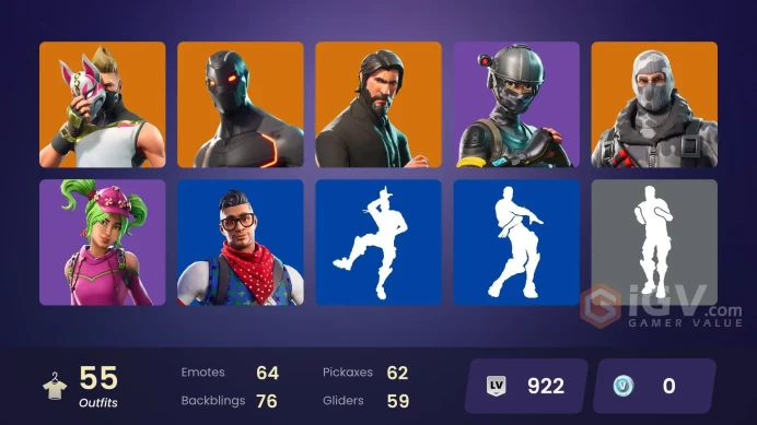 [PC/PSN/XBOX/Nintendo] 55 skins | The Reaper | Elite Agent | Take The L | Prodigy | Blue Striker | Rogue Agent |