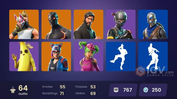 [PC/PSN/Nintendo] 64 skins | The Reaper | Blue Squire | Royale Knight | OG STW | Elite Agent | Mako | Take The L | Rogue Agent |
