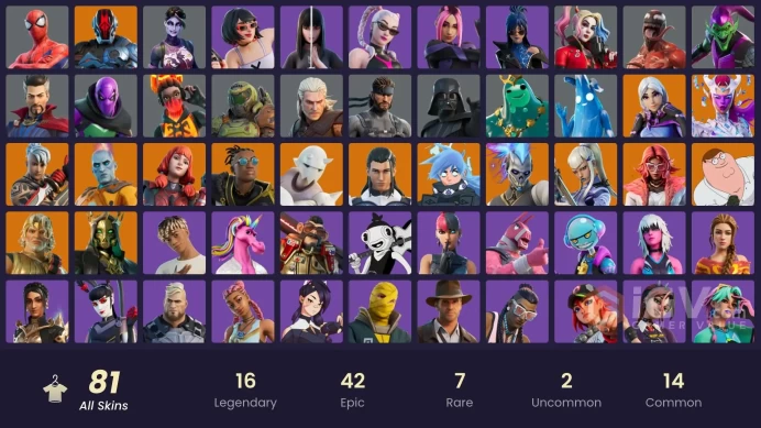 [PC/PSN/XBOX/Nintendo] 81 skins | FNCS Champion Seeker | Hades | Parental Controls | Malik | Snap | The Origin | The Cube Queen