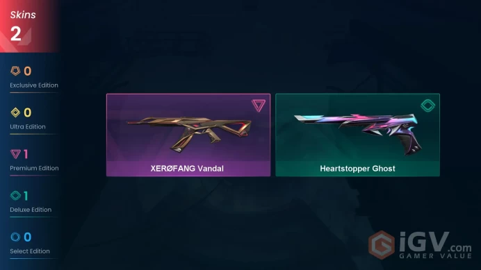 AP | 2 skins | XERØFANG Vandal | Heartstopper Ghost | I2639