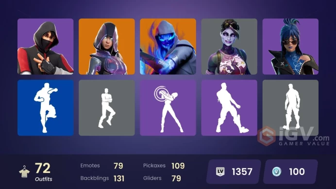 Full Access - [NINTENDO/PC] 72 skins | Ikonik , Glow , Santa Dogg