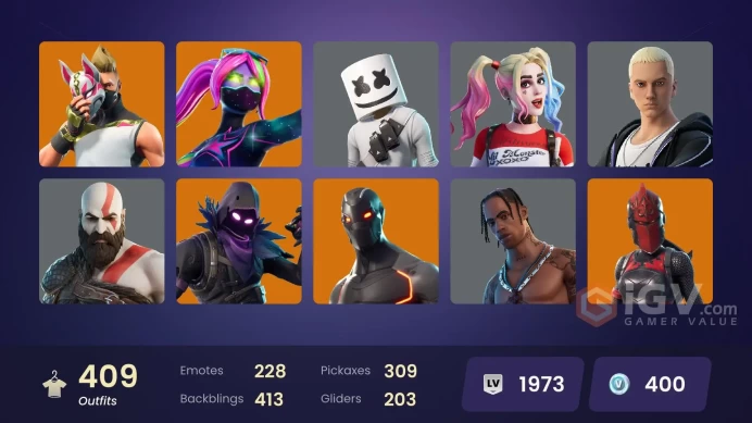 [PC/XBOX] 409 skins | OG STW | Travis Scott | Astro Jack | WORLD CUP | Gold Kratos | Gold Midas | Carbon Commando
