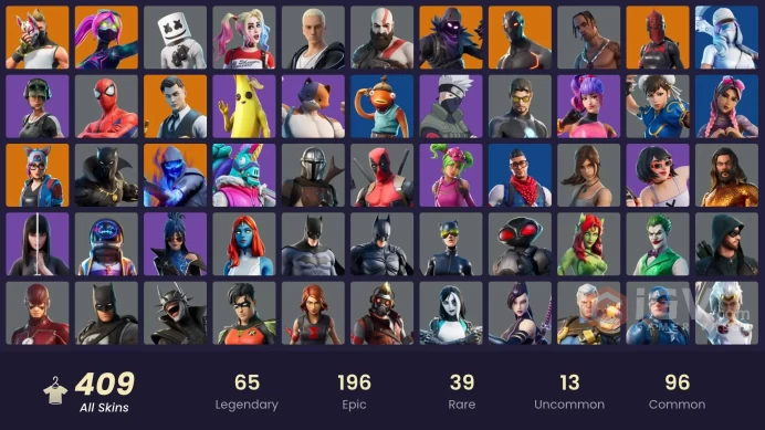 [PC/XBOX] 409 skins | OG STW | Travis Scott | Astro Jack | WORLD CUP | Gold Kratos | Gold Midas | Carbon Commando