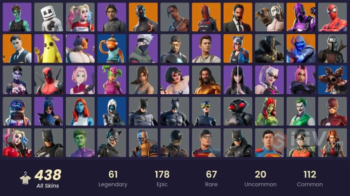 [PC/PSN/XBOX] 438 skins | Travis Scott | OG STW | Dark Vertex | Eon | Master Chief | Astro Jack | Gold Meowscles | Gold Midas | WORLD CUP