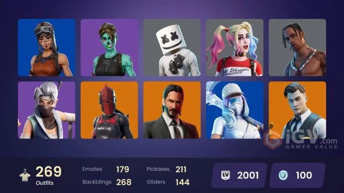 [PC/PSN/XBOX] 269 skins | Travis Scott | Gold Midas | Naruto Uzumaki | FNCS Renegade | P.A.N.D.A Team Leader | Catalyst