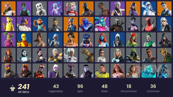 [PC/XBOX] 235 skins | Travis Scott | Galaxy | Glow | Leviathan Axe | Gold Midas | OG Paradigma | WORLD CUP | Snake Eyes | Rogue Agent