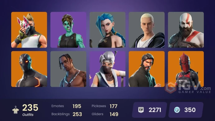 [PC/PSN/XBOX] 235 skins | OG STW | Travis Scott | The Reaper | Blue Squire | Royale Knight | Elite Agent | Blue Team Leader | Astro Jack 