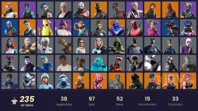 [PC/PSN/XBOX] 235 skins | OG STW | Travis Scott | The Reaper | Blue Squire | Royale Knight | Elite Agent | Blue Team Leader | Astro Jack 
