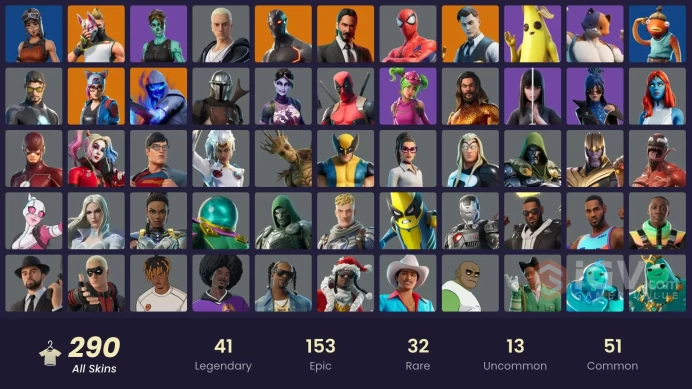 [PC/XBOX] 290 skins | IKONIK | Gold Midas | Gold Brutus | Snake Eyes | Keri Commander | The Prisoner | Valor 